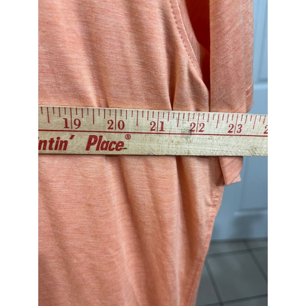 Tasc Performance Mens 2XL Orange Heathered Bamboo Blend Short Sleeve Polo Shirt - Picture 4 of 4